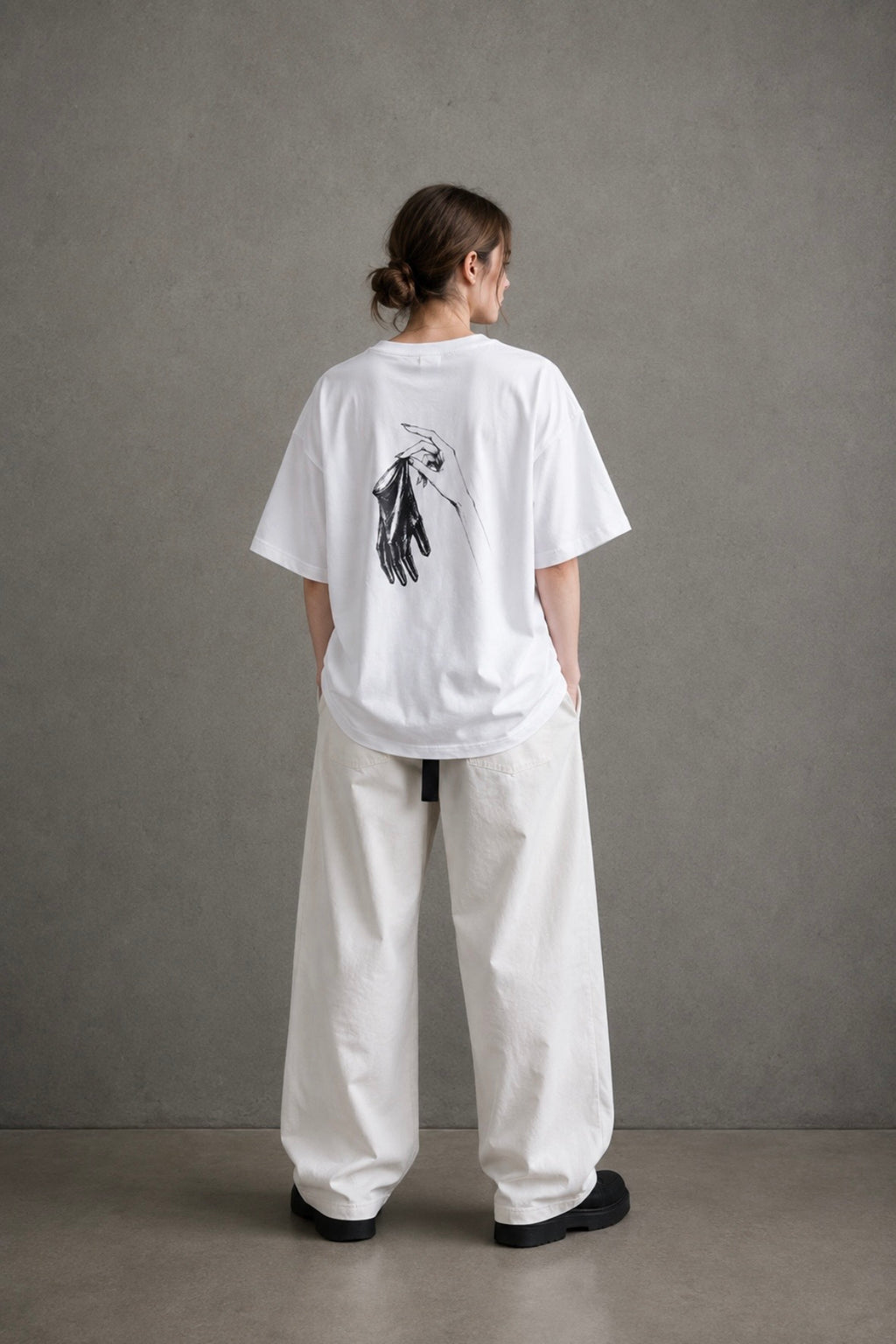 OVERSIZED   T-SHIRT 08 / WHITE
