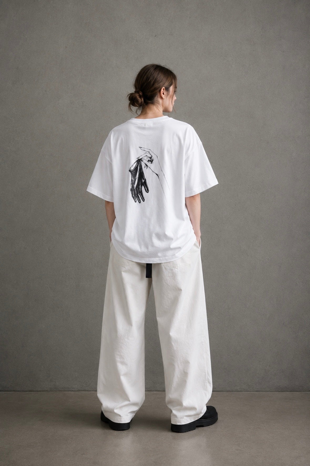 OVERSIZED   T-SHIRT 08 / WHITE