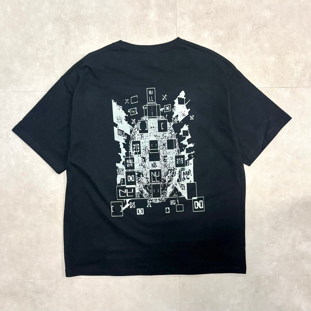 Oversized  Short-length  T-shirt 06　【BLACK】