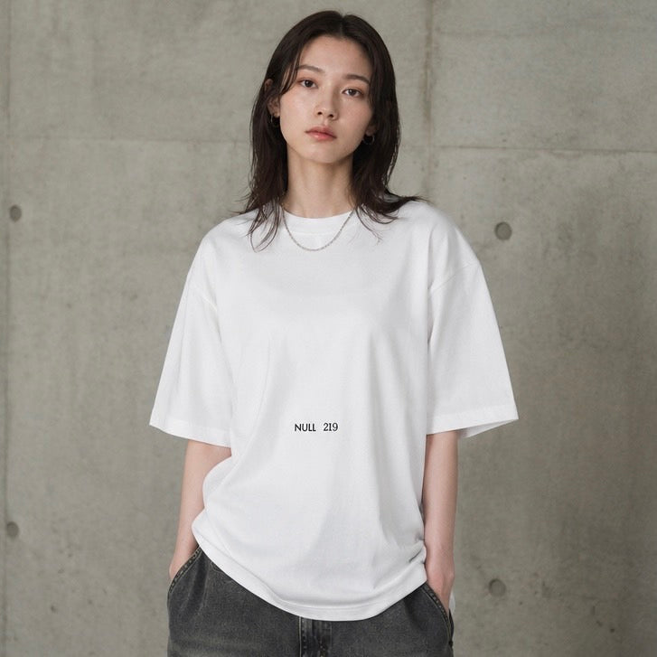 Oversized  T-shirt 01　【WHITE】