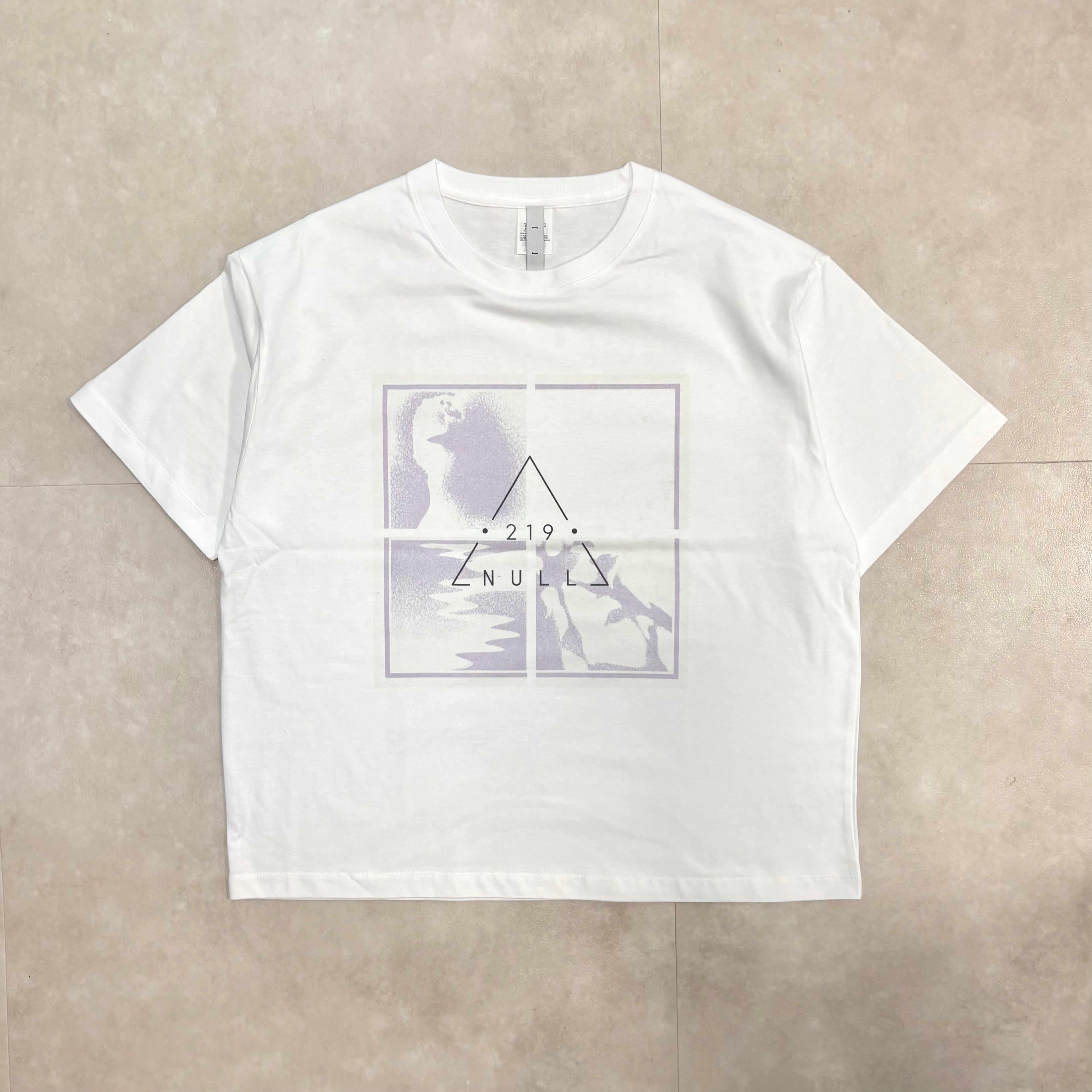 Oversized  Short-length  T-shirt 05　【White】