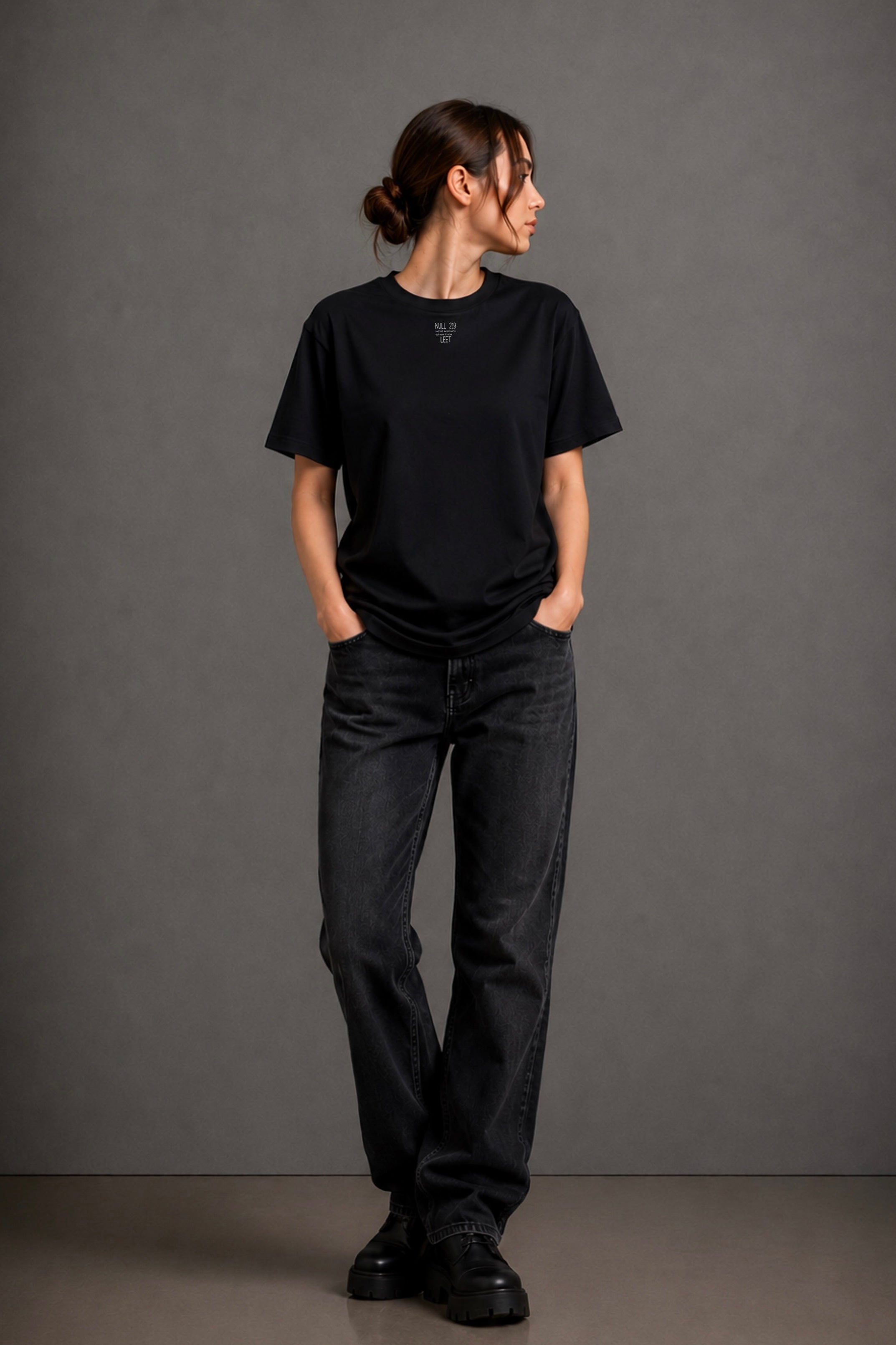 SHORT-LENGTH　T-SHIRT 10 / BLACK